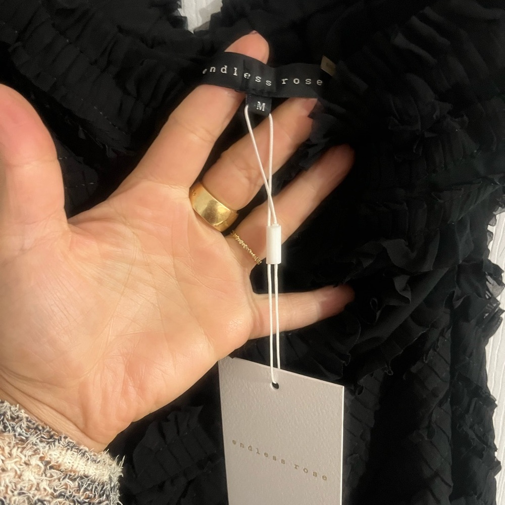 Endless Rose Black Strapless Dress - Picture 5 of 5